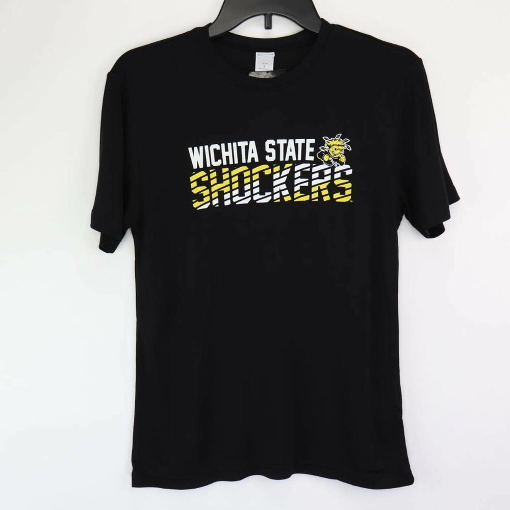 Wichita State Shockers Sport-Tek‎ Image One Unisex Kids T-Shirt Black Crew L New